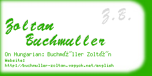 zoltan buchmuller business card